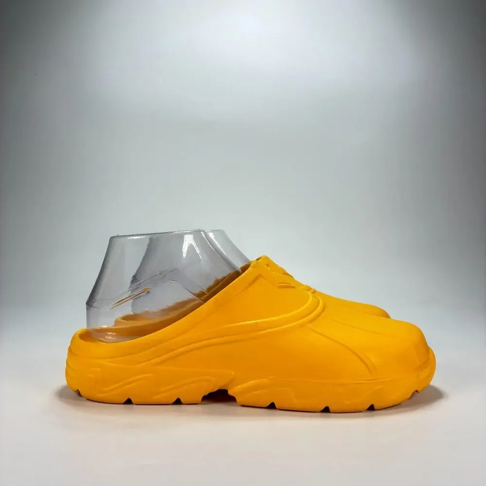 Bass Outdoor Field Clogs Bright Yellow Comfort Slip On Slide Slippers Men's Sz 8